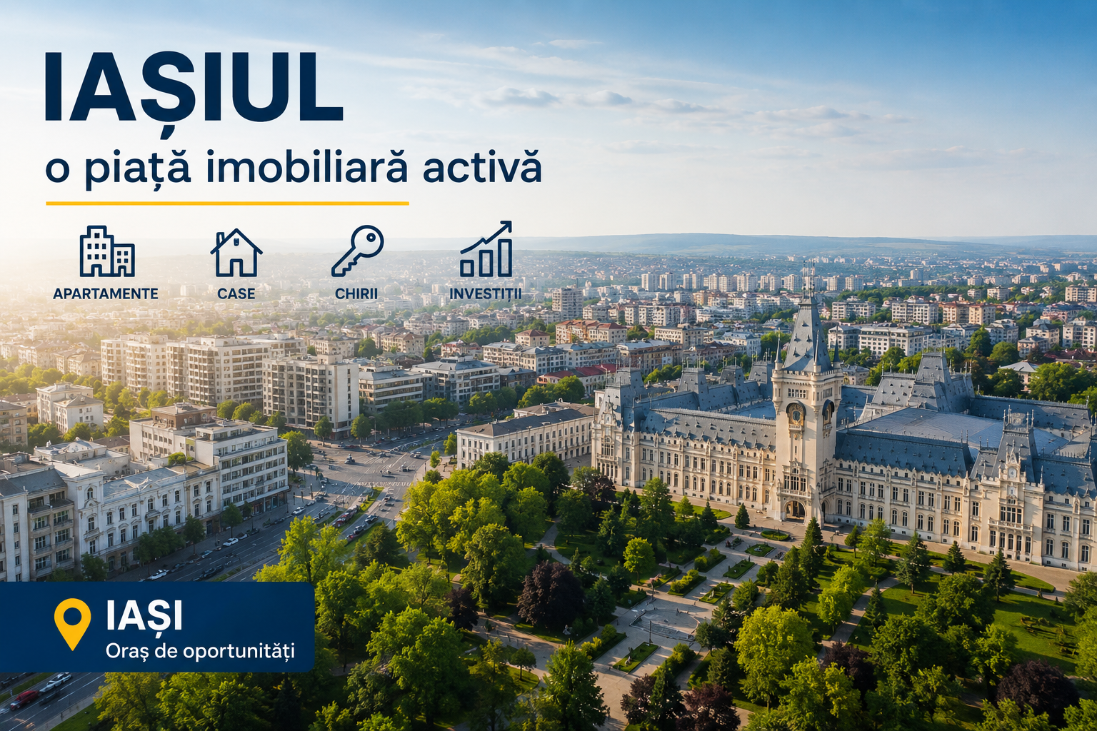 Iașiul, piață imobiliară activă pentru apartamente, case, chirii și investiții